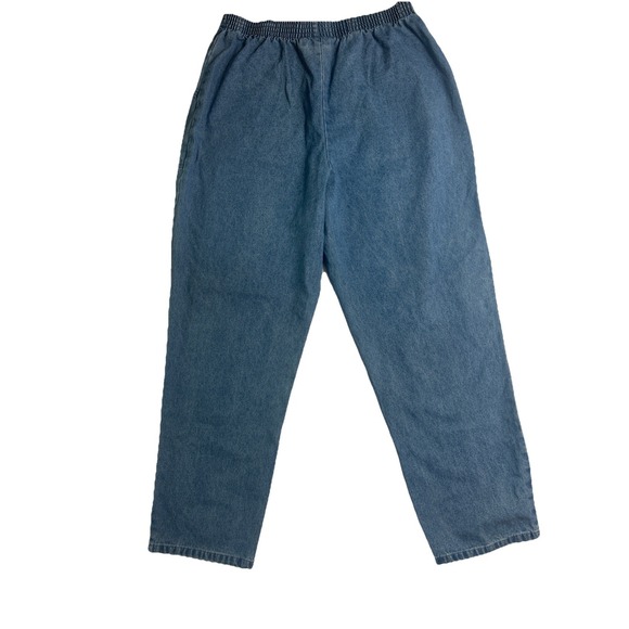 Briggs Women's Elastic Waist Jeans Size 18 Medium Blue 2-Pocket Classic Casual - Picture 5 of 9